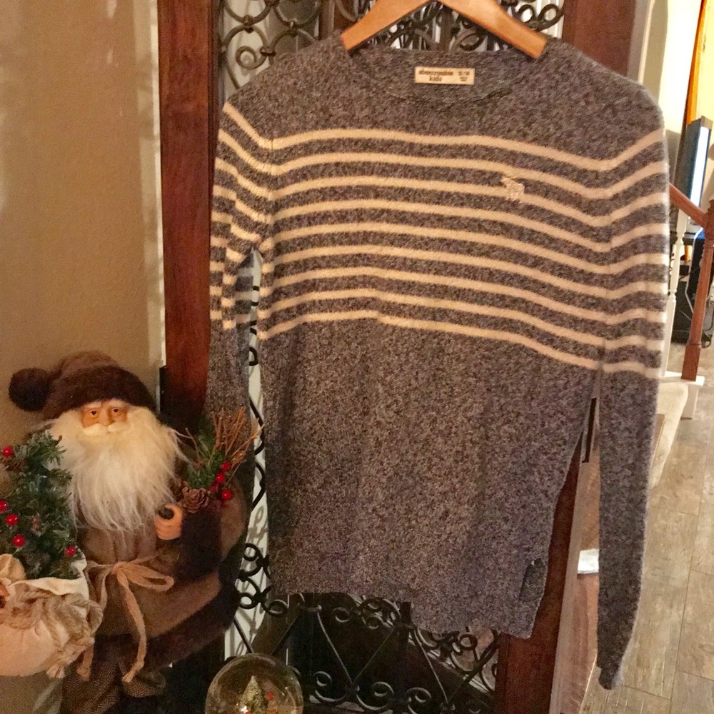 ❄️❄️❄️ABERCROMBIE KIDS 13/14 white/blue sweater!